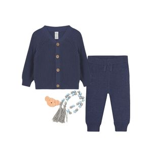 Baby Boy or Girl knit Cardigan Sweater & Jogger Outfit Set